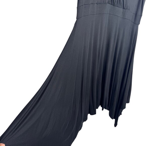 Bundle 2 U-Knit Dresses Black &‎ Brown 1X Handkerchief Hem Whimsigoth Dark Fairy - Picture 5 of 14